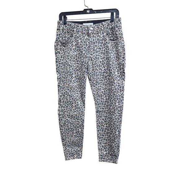 Knox Rose Women's Leopard Print Ankle Skinny Pants Size 10, Comfort Waist - Picture 6 of 11